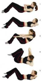  упражнения лежа на спине 