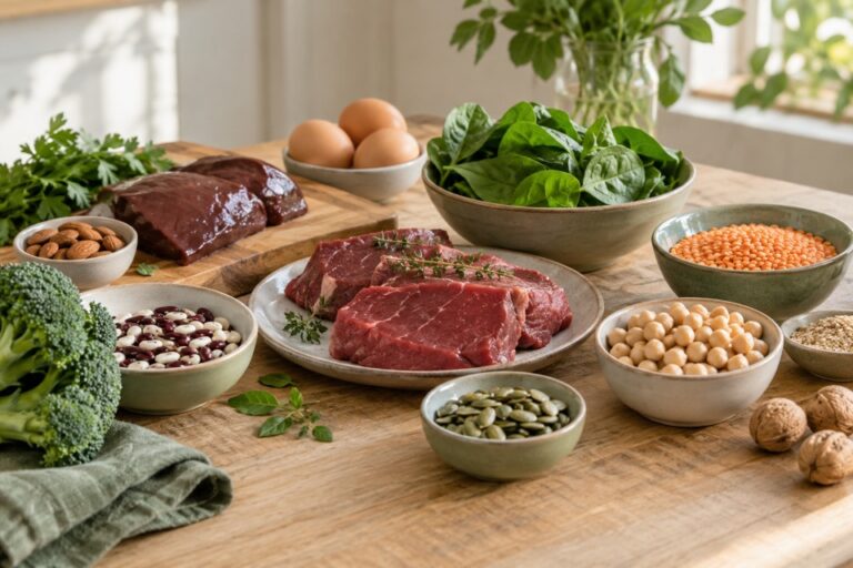 Иллюстрация к материалу: В каких продуктах содержится железо?