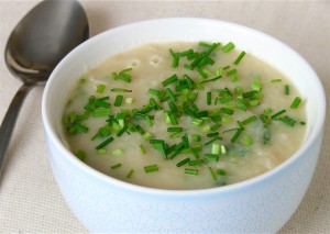  суп с зеленым луком 